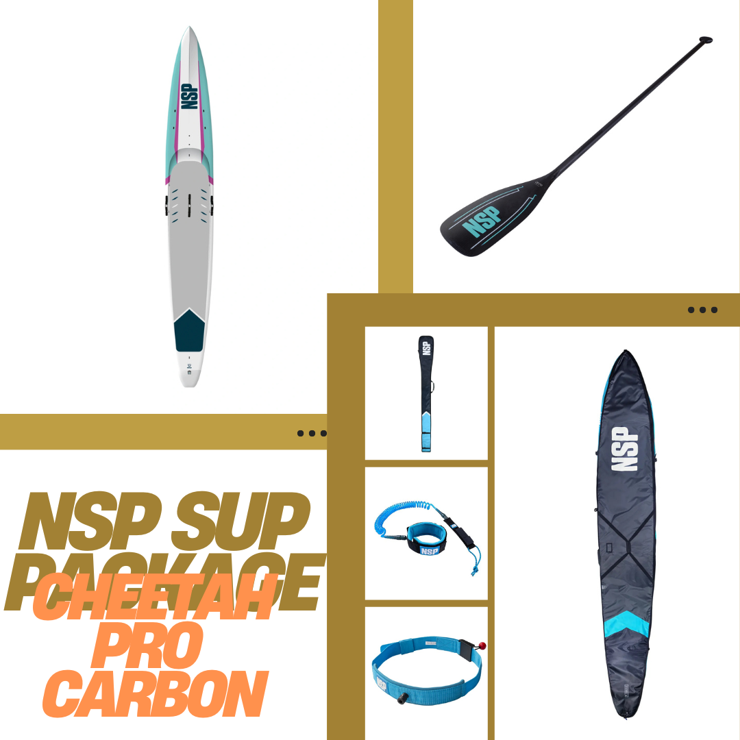 NSP SUP PACKAGE - with Cheetah Pro Carbon SUP board